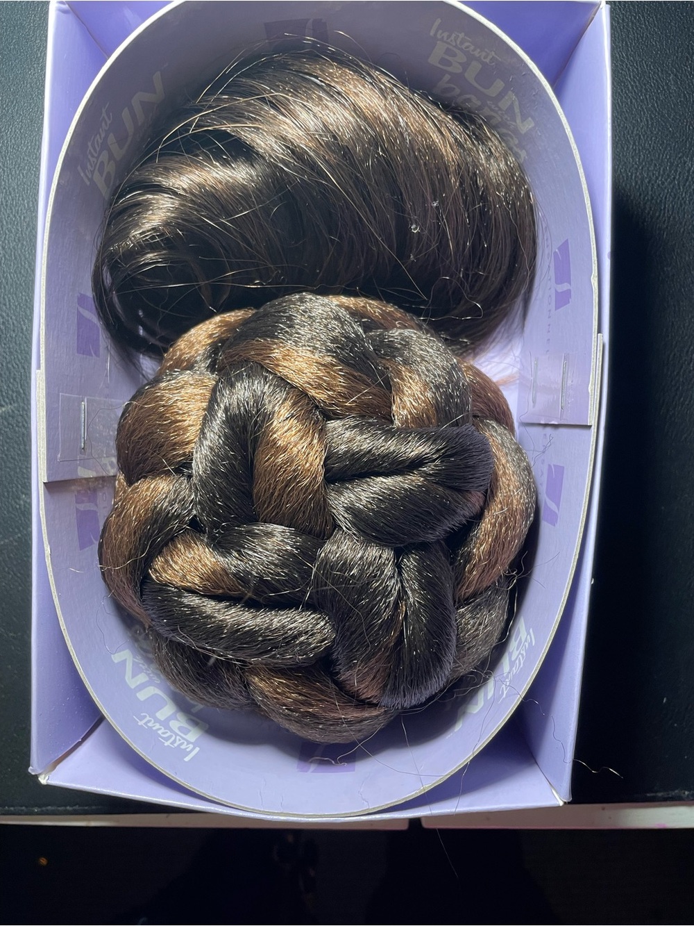 Braided Bun Hairpiece - With A Bang